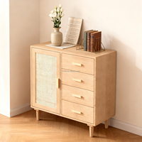 Armoire de rangement en bois moderne avec 4 tiroirs, design gain de place pour salon, chambre à coucher, villa, meubles de maison