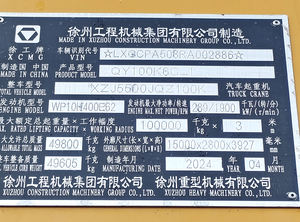 <span class=keywords><strong>Grue</strong></span> mobile XCMG de 100 tonnes, modèle QY100K6C, vente chaude, d'occasion, <span class=keywords><strong>grue</strong></span> hydraulique chinoise sur camion - Product Image 6