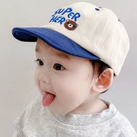 Gorra de Béisbol de Algodón 100% con Logotipo Personalizado de Lujo OEM ODM, Estampado de Leopardo en Relieve de Goma, Bordado de Animales en Dos Tonos para Bebés y Niños Pequeños