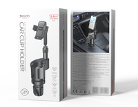 Support de téléphone rotatif Yesido 720° 2-en-1 pour porte-gobelet de voiture avec base réglable C273