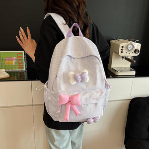 Mochila Escolar Impermeable con Diseño a Cuadros, Estilo Casual, Gran Capacidad, para Estudiantes de Secundaria y Preparatoria, Nueva Colección 2025 - Product Image 3