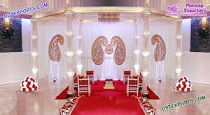 Increíble Mandap de Boda de Cristal de Fibra FIJI, Último Modelo de Mandap de Boda de Cristal de Fibra, Exquisito Mandap de Boda de Cristal de Fibra Dorado, EE. UU. - Product Image 4