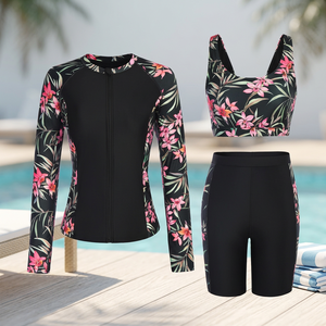 Camisetas Rashguard de compresión de manga larga para mujer, personalizadas de fábrica, para lucha BJJ Jiu Jitsu, transpirables, con protección UPF50 y diseño digital. - Product Image 3