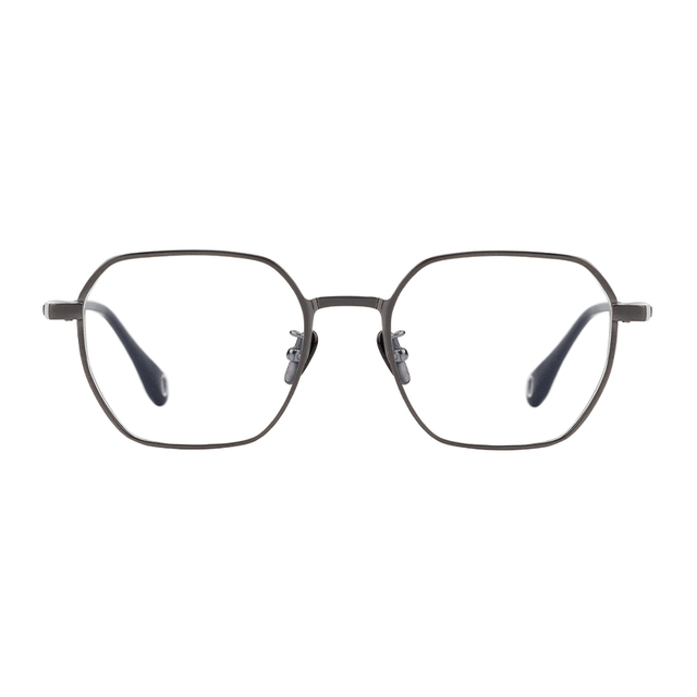 High Quality Custom Men's Optical Glasses Pure Titanium IP Blue Light Filtering Anti-Blue Colored Squared Eyewear Diamond Face