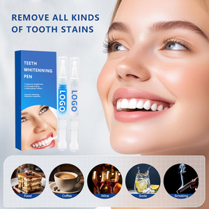 Lot <span class=keywords><strong>de</strong></span> 4 stylos blanchissants avec gel désensibilisant, matériau Pap bleu, certifié CE ISO, marque GT, boîte personnalisable avec logo, pour soins dentaires adultes - Product Image 2