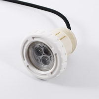 Luz LED Sumergible para Piscina, 12V CA, IP68, Impermeable, 3W, Mini, ABS, Control Remoto, Multicolor, RGB