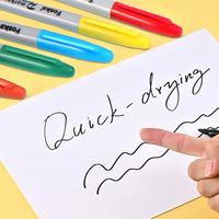 Rotulador Permanente a Base de Aceite para Escribir en la Mayoría de las Superficies, Rotulador Impermeable de Primera Calidad en Colores Vivos para Colorear