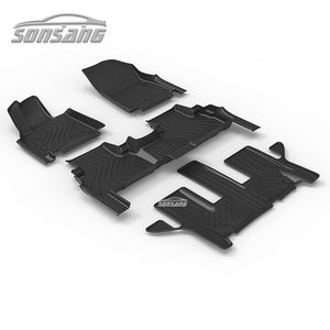 SONSANG TPE Car Marts para Hyundai Palisade Calligraphy AWD 7 asientos 2025 Norteamérica All Season Weather Car Floor Mats - Product Image 1