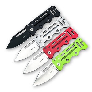 Couteau pliant multifonctionnel mini EDC pour la survie, la chasse et le camping, couteau à fruits, lame 8Cr13MoV, manche en acier inoxydable 420, DIY OEM - Product Image 1