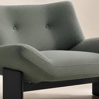Fauteuil d'appoint moderne de style italien minimaliste du milieu du siècle, fabriqué en Chine, pour salon, fauteuil confortable, canapé lounge