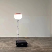 Ballon gonflable personnalisé avec éclairage LED, alimentation AC & DC, valise portable