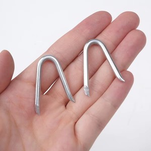 Clavos en Forma de V Galvanizados para Fijación de Cercas, Sujetadores de Malla de Alambre, Clips para Estacas de Madera - Product Image 3