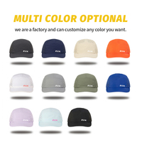 Casquette de course personnalisée à 5 panneaux, visière flexible, respirante, séchage rapide, en polyester, légère, avec maille découpée au laser