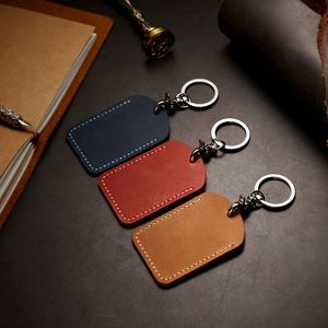Nouveau porte-clés en cuir véritable pour bus et voiture, étui pour carte d'identité, porte-clés en cuir pour carte de campus - Product Image 1