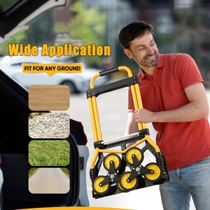 Heavy Duty OEM Customizable Shopping <strong>Hand</strong> <strong>Truck</strong> 330 LB Capacity Tools Foldable Trolley <strong>Folding</strong> Stair Climbing <strong>Dolly</strong> Cart - Product Image 5