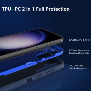 Funda de teléfono de cobertura completa a prueba de golpes 3 en 1 de goma híbrida para Samsung A73 A53 A33 A23 S21 FE <span class=keywords><strong>A13</strong></span> A04S A02S A03S - Product Image 4