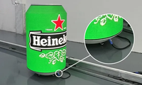 Affichage LED 360° °   Conception créative et flexible pour publicité cylindrique intérieure personnalisée pour canettes de boissons, bouteilles de bière et canettes