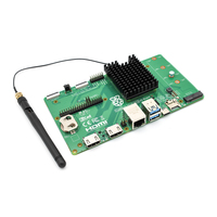 Raspberry PI CM5 Dev Kit Quad Core 64 Bit Arm Cortex A76 avec module de calcul 5, carte IO CM5, boîtier IO CM5, refroidisseur, antenne