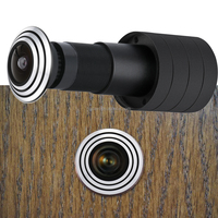 Caméra IP de sécurité 1080P Wifi, trou d'oeil de porte, objectif FishEye grand Angle 1.66mm judas CCTV réseau Audio klaxon P2P Tuya