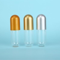 Flacon capsule haut de gamme en acrylique de 50 ml, peint par pulvérisation, fourni directement par l'usine, conteneur cosmétique pour pilules, tête de pompe en forme de balle