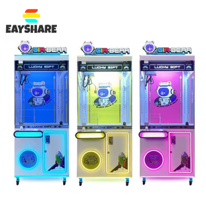 EAYSHARE Lucky Gift <b>Crane</b> Machine Coin Operated Plush <b>Toy</b> Grabber Cartoon <b>Toy</b> <b>Crane</b> Machine with Bill Accepter - Product Image 2