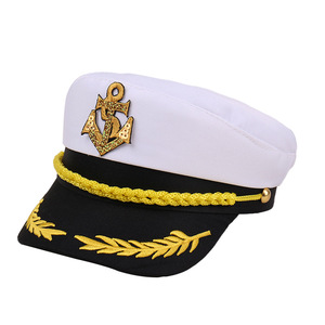 Phổ biến mùa xuân mùa hè hiển thị bên sân khấu du thuyền Hải Quân Đội Trưởng cap với đa huy hiệu thủy thủ ngoài trời Mặt trời bảo vệ hat - Product Image 6