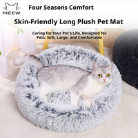 Coussin pour animaux de compagnie en peluche longue et confortable, résistant aux griffures, pour chiens et chats, idéal pour l'automne et l'hiver, directement de l'usine