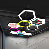 Éclairage décoratif à LED, lumière linéaire, suspension, luminaire suspendu, lampe de plafond à LED RGB pour salle de sport, salle de jeux