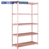 Étagère de rangement d'entrepôt réglable, robuste, multi-niveaux, en acier sans boulons, pliable, anti-rouille, haute capacité de charge