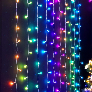 Luces <span class=keywords><strong>LED</strong></span> de Cortina de Carámbanos para Exteriores, Impermeables, con Clasificación IP65, Luces Decorativas de <span class=keywords><strong>Cascada</strong></span> para Jardín, Iluminación de Hadas - Product Image 6