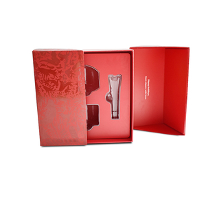 Cajas de Regalo de Cartón Rojo de Lujo en Oferta, con Dos Puertas Magnéticas, Forro de Esponja Personalizado para Festivales, con Inserto de Blíster UV - Product Image 2