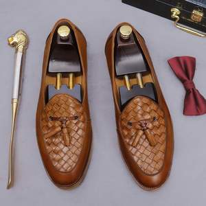 Zapatos de Vestir para Hombre 2026, de Piel Vacuna, con Punta en Pico, Antideslizantes, Transpirables e Impermeables, Color Verde, para Otoño - Product Image 5