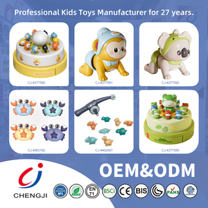 Giocattolo creativo di educazione precoce del granchio di Chengji interessante disegno colorato a forma di cartone animato stampa e Go giocattoli granchio - Product Image 6