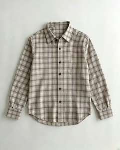 Men's Plaid Long Sleeve Flannel Shirt Regular Fit Casual Cotton <b>Checkered</b> Button-Up <b>Top</b> - Product Image 3