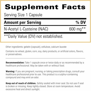 Cápsulas Blandas de N-Acetil L-Cisteína de Marca Privada de Alta Calidad, Antioxidante que Apoya y Promueve la Salud Respiratoria - Product Image 2