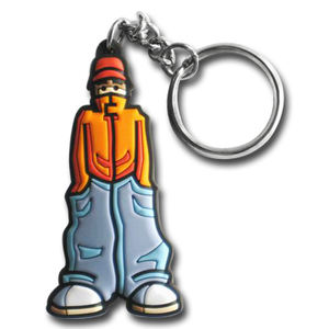 Porte-clés personnalisés en PVC souple 3D avec matériau en silicone, logos et anneaux de clés personnalisés - Product Image 3