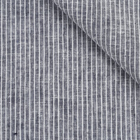 Tissu en stock rayé tissé teint en fil, 55 % lin 45 % coton, respirant, pour chemises formelles, décontractées, uniformes, homme, femme, enfant - Meilleure vente