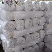 Longhitex pabrik langsung 65% poliester 35% katun TC Poplin Carded 45*45 110*76 jubah tenun jubah kain pakaian anak laki-laki setelan mainan