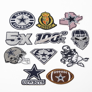 NFL แผ่นปักลายสำหรับวันเกมฟุตบอลอเมริกันปักลายรีดบนรักบี้ - Product Image 5