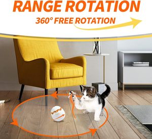 Jouets interactifs AFP pour chat balle roulante automatique avec plume auto-rotatif gobelet Spinner jouet électrique pour chat pour l'intérieur - Product Image 3