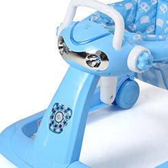 Roues universelles multifonctions anti-renversement Voiture pliante en plastique pour tout-petits Trotteur avec roues et siège - Product Image 4