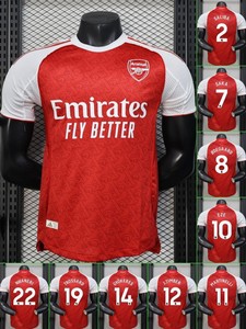 Camiseta de Fútbol Personalizada al por Mayor del Arsenal, Edición Jugador, Liga de Campeones, Malla de Poliéster, Unisex, para Adultos, <span class=keywords><strong>con</strong></span> Número Impreso - Product Image 1