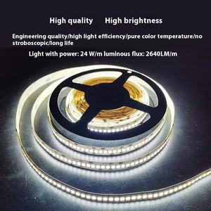 Alto <span class=keywords><strong>Lumen</strong></span> DC 12V 24V 2835 SMD 240Leds/m Flexível Led Tiras de Luz Branco Quente Led Strip Decoração - Product Image 5