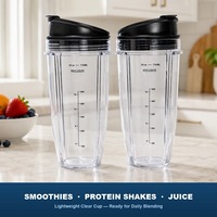 Remplacement pour mélangeur Nutri, tasse à service unique de 24oz, pot mélangeur