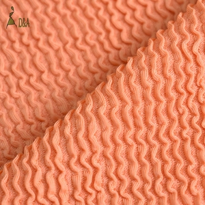 Cao cấp 480gsm căng 92% <span class=keywords><strong>Polyester</strong></span> 8% spandex Jacquard nhăn vải dệt kim cho đồ bơi đồ bơi thân beachwear đồ lót - Product Image 3