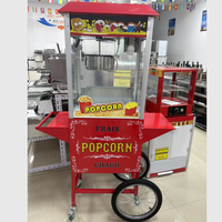 Máquina de Palomitas de Maíz Comercial a Precio de Fábrica, Carrito Industrial con Ruedas para Hacer Palomitas