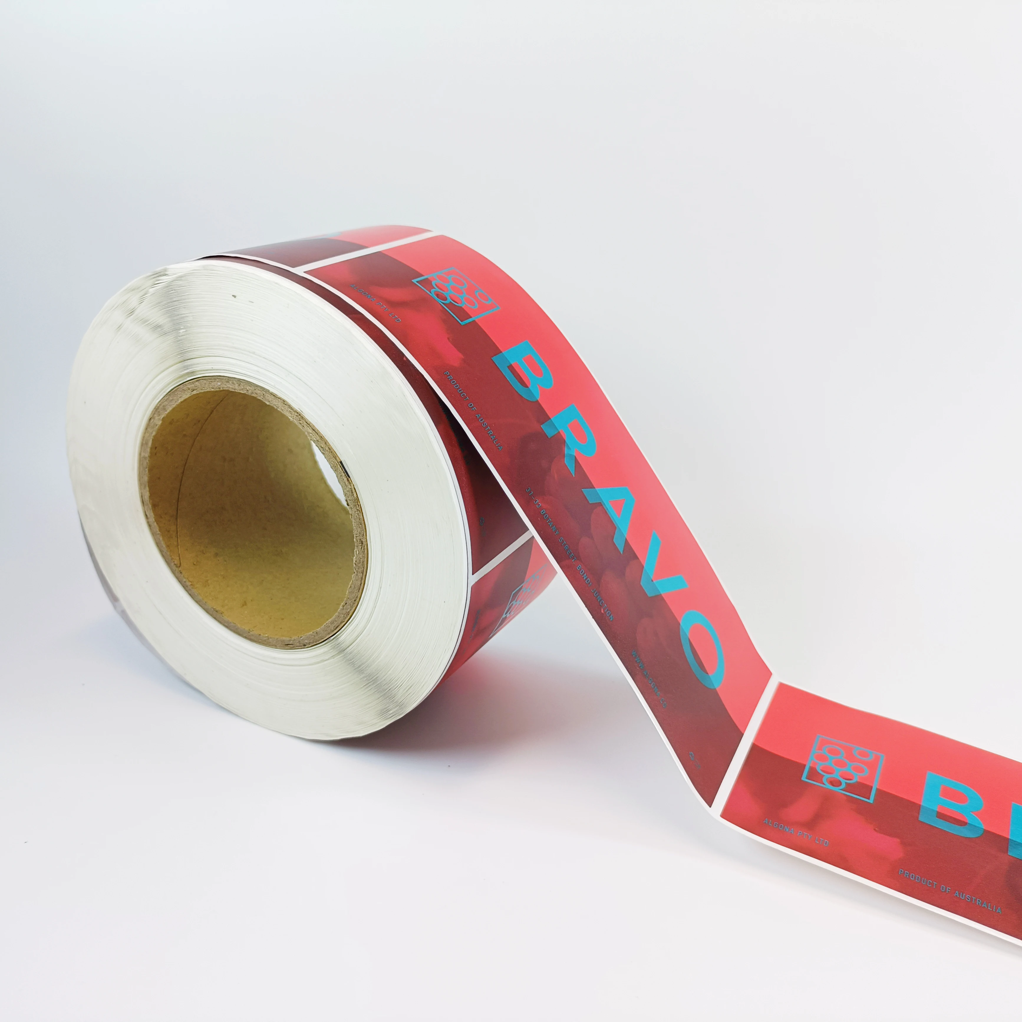 Private Custom Sticker Logo Custom Label Roll Adhesive Vinyl Sticker for Food Packaging Sticker Packaging Labels