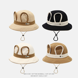 Sombrero de pescador para bebé, sombrero de verano para niños y niñas, para exteriores, de pescador, de algodón, Panamá - Product Image 3