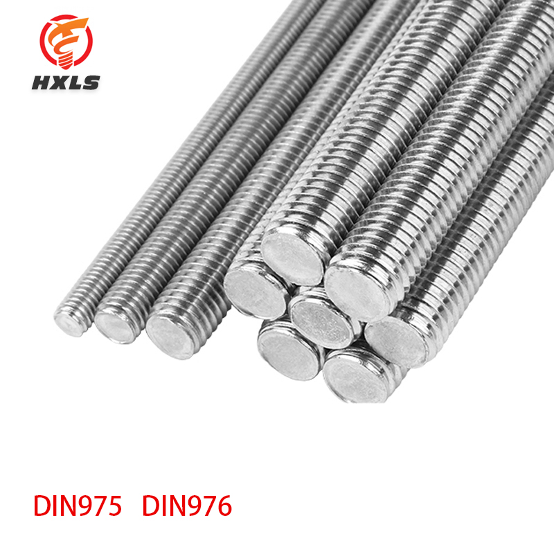 Din975 din976 ansi/asme b18.31.2 hgd galvanizado m8 m10 a2-70 304 316 haste de aço inoxidável