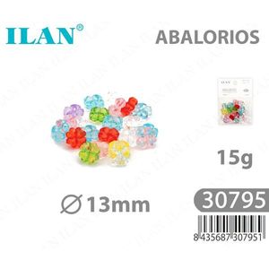 Ilan Abalorios Perline a Forma di Fiore 13mm 15g per Creazione di Gioielli - Product Image 1